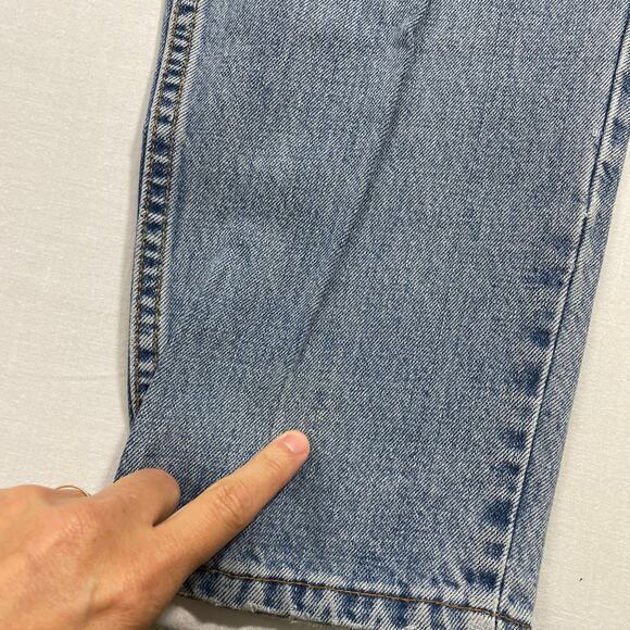 VTG 90s Levi's 551 Red Tab Jeans size 16L Lightwash Highwaist Retro - Picture 9 of 14